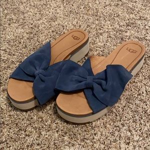 UGG Bow Slip on Sandals
